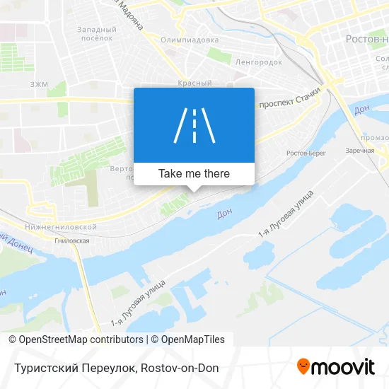 Туристский Переулок map