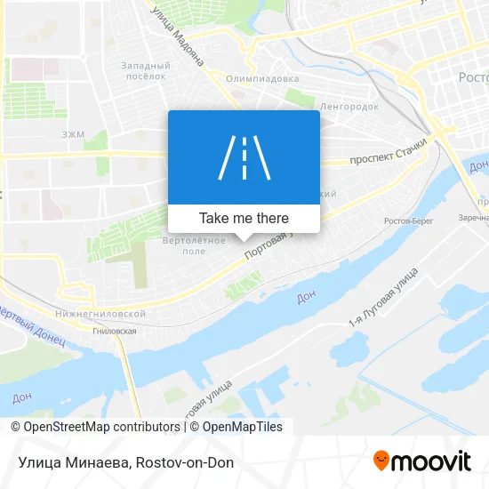 Улица Минаева map