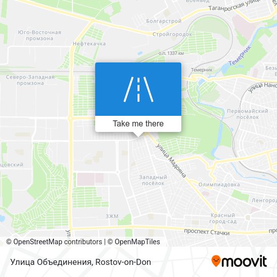 Улица Объединения map