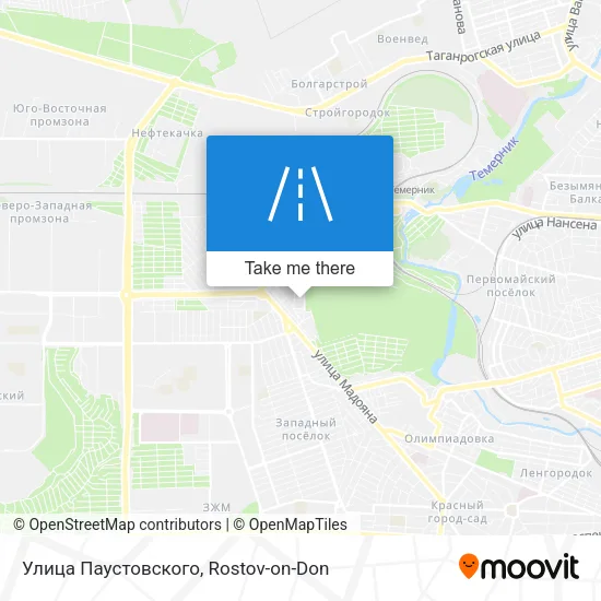 Улица Паустовского map