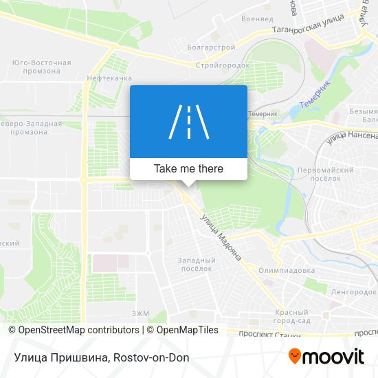 Улица Пришвина map