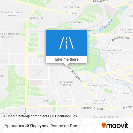 Урюпинский Переулок map