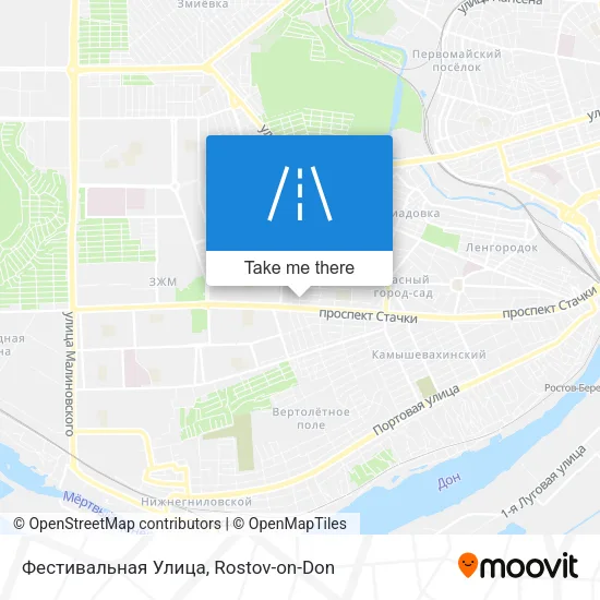 Фестивальная Улица map