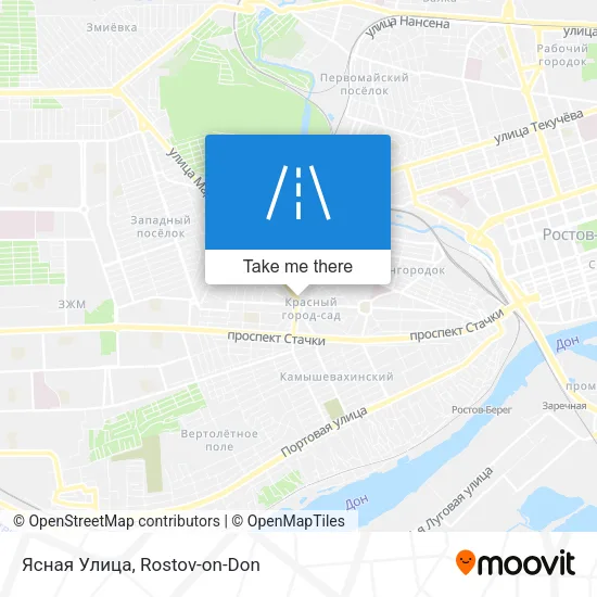 Ясная Улица map