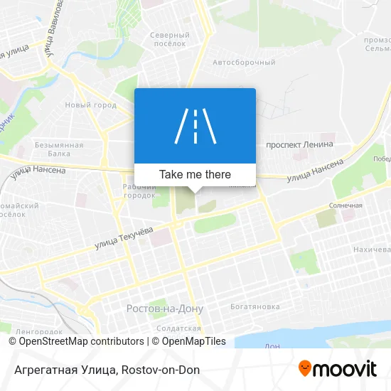 Агрегатная Улица map