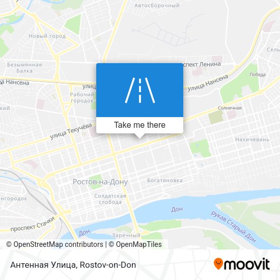 Антенная Улица map