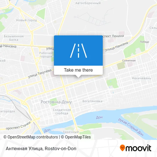 Антенная Улица map