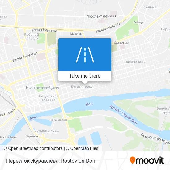 Переулок Журавлёва map