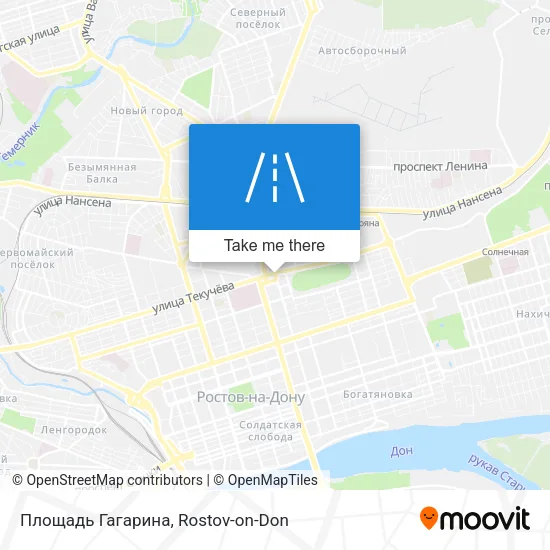 Площадь Гагарина map