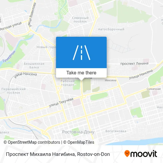 Проспект Михаила Нагибина map