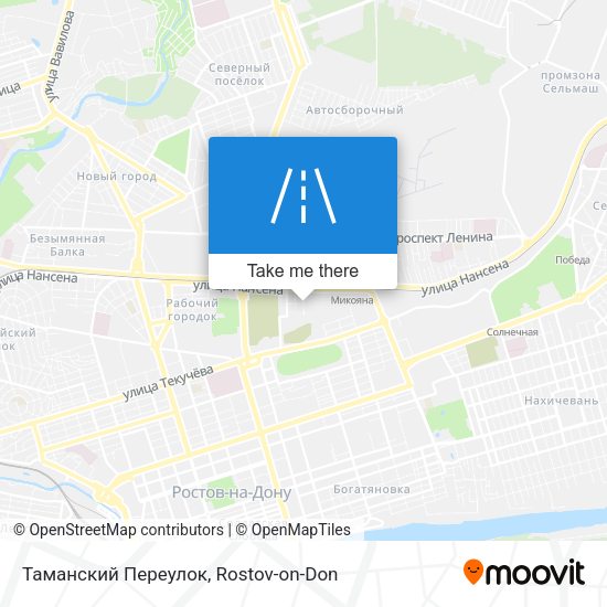 Таманский Переулок map
