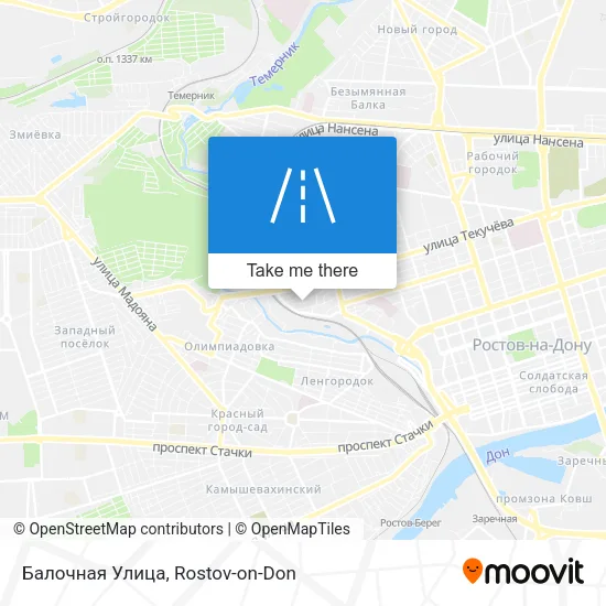 Балочная Улица map