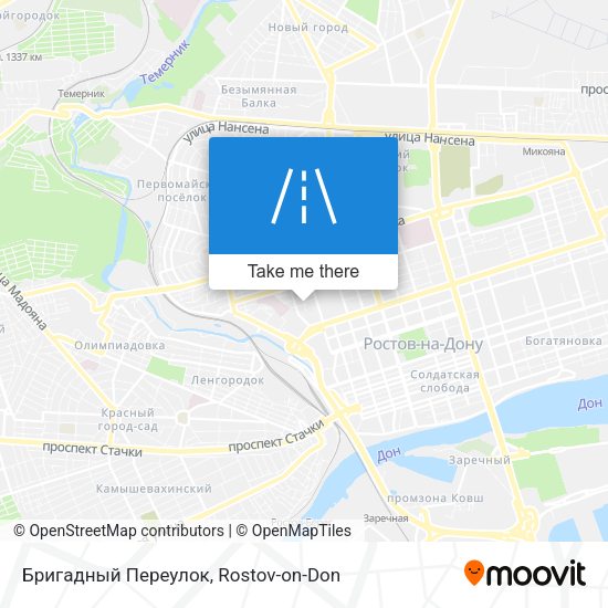 Бригадный Переулок map