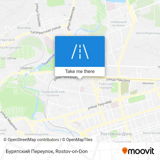 Бурятский Переулок map