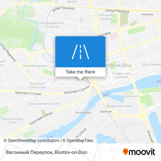 Вагонный Переулок map
