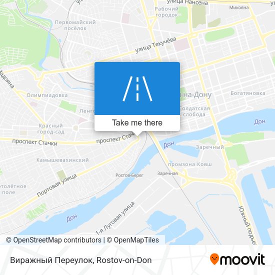 Виражный Переулок map