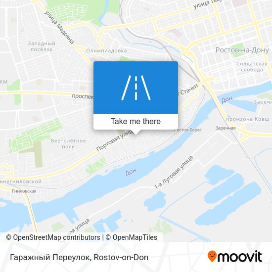 Гаражный Переулок map