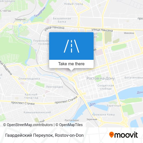Гвардейский Переулок map