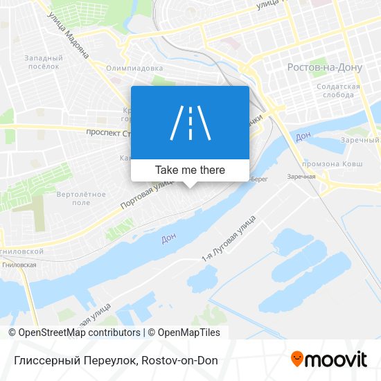 Глиссерный Переулок map