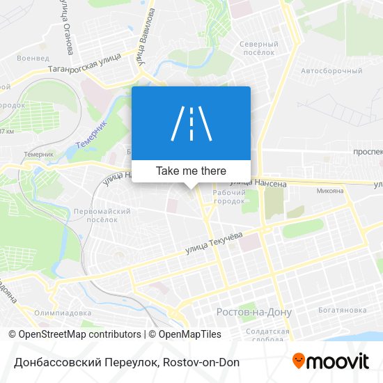 Донбассовский Переулок map