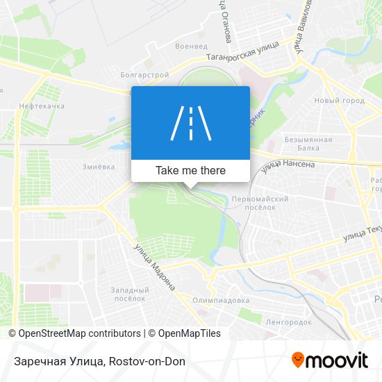 Заречная Улица map