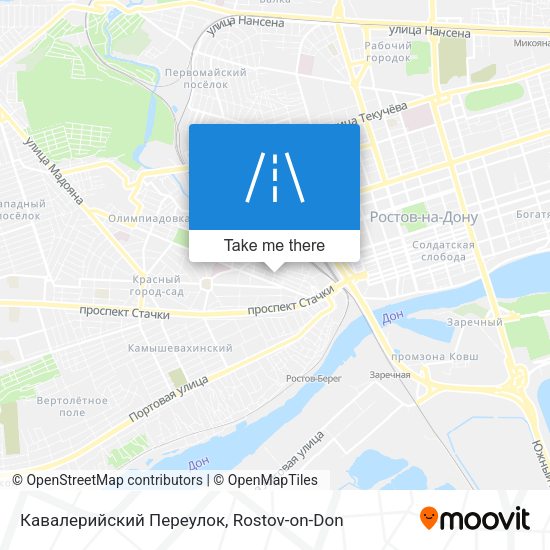 Кавалерийский Переулок map