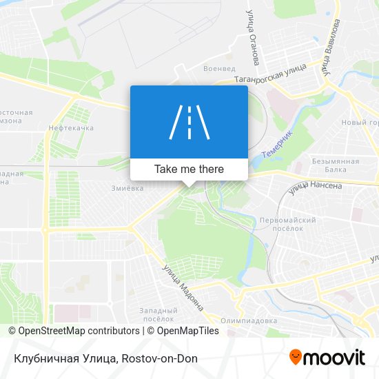 Клубничная Улица map