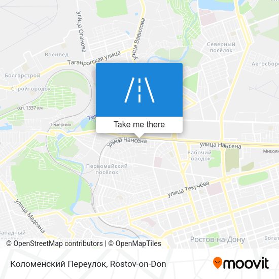 Коломенский Переулок map