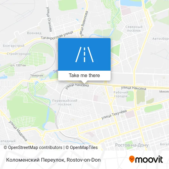 Коломенский Переулок map