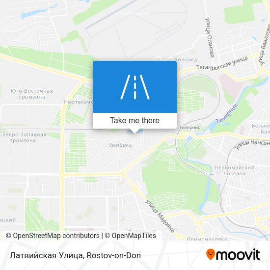 Латвийская Улица map