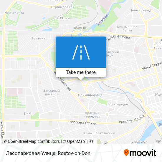 Лесопарковая Улица map