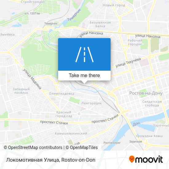 Локомотивная Улица map