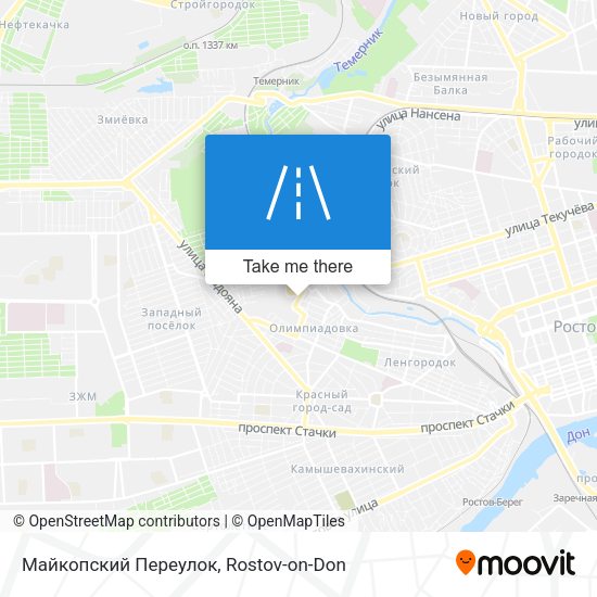 Майкопский Переулок map