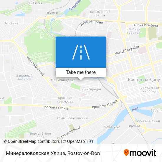 Минераловодская Улица map