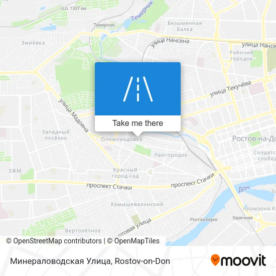 Минераловодская Улица map