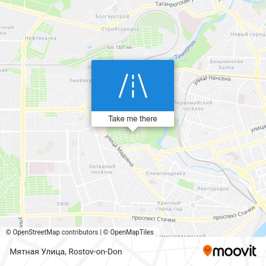 Мятная Улица map
