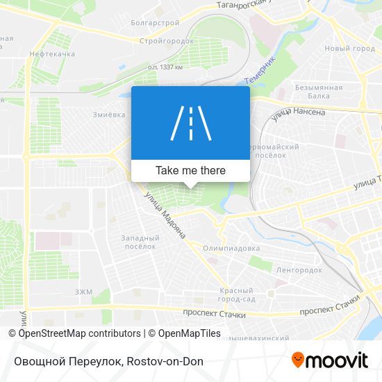 Овощной Переулок map