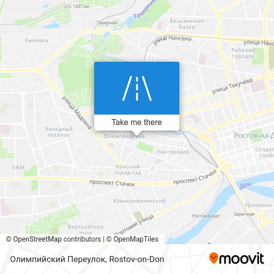 Олимпийский Переулок map