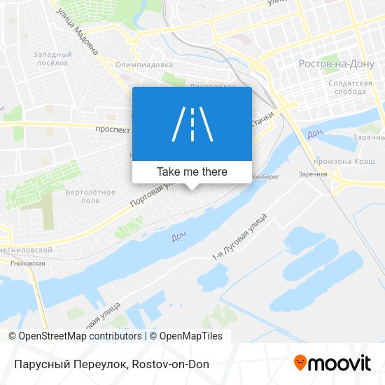 Парусный Переулок map