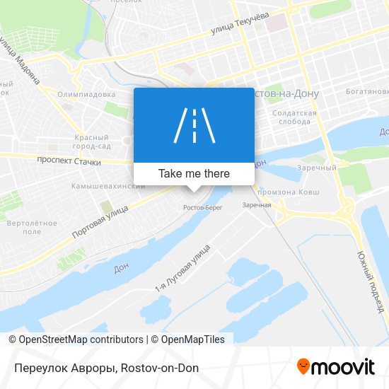 Переулок Авроры map