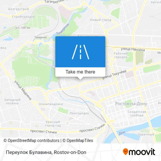 Переулок Булавина map