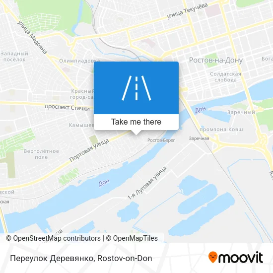 Переулок Деревянко map