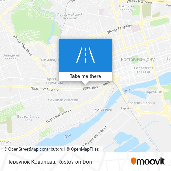 Переулок Ковалёва map