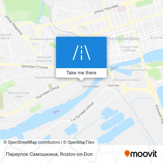 Переулок Самошкина map