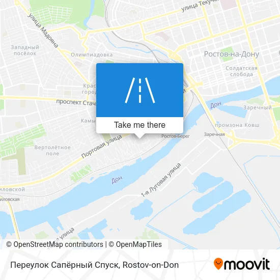 Переулок Сапёрный Спуск map