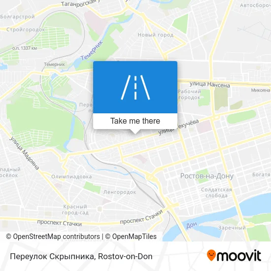 Переулок Скрыпника map