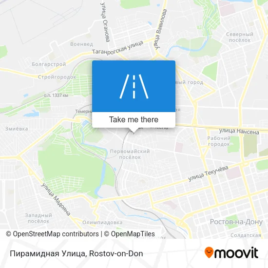 Пирамидная Улица map