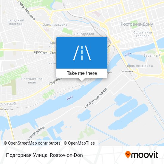 Подгорная Улица map
