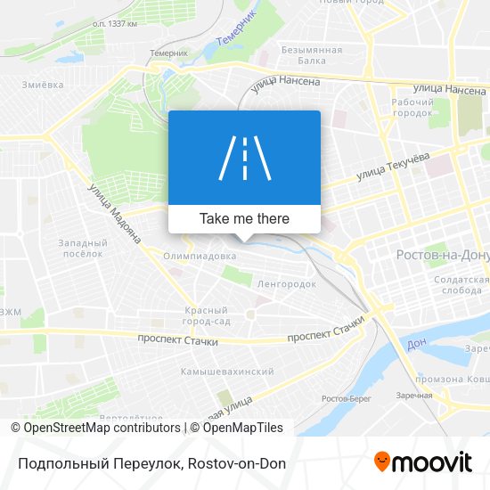 Подпольный Переулок map