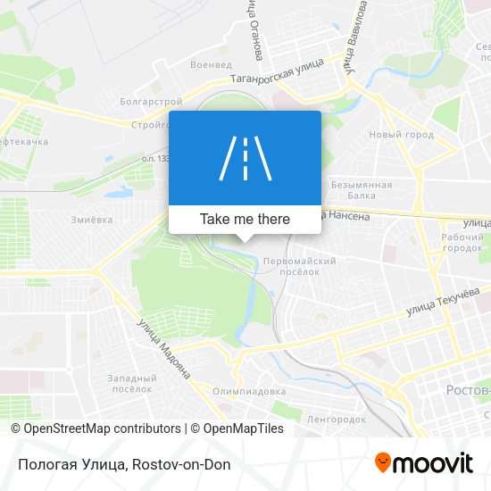 Пологая Улица map